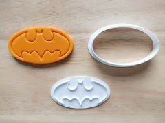 Batman Cookie Cutter and Stamp Set