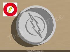 Flash Lightening Bolt Cookie Cutter and Stamp Set