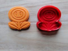 Fire Flower Cookie Cutter and Stamp Set
