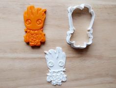 Baby Groot Cookie Cutter and Stamp Set