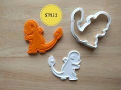 Charmander Cookie Cutter and Stamp Set