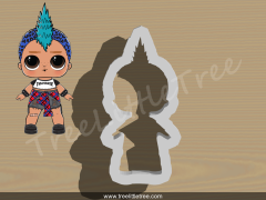 Splash Queen Full Body Cookie Cutter.