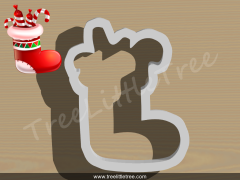 Sitting Reindeer Cookie Cutter. 