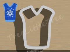 Christmas Ugly Sweater Cookie Cutter. 