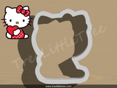 Hello Kitty with Heart Plaque Cookie Cutter