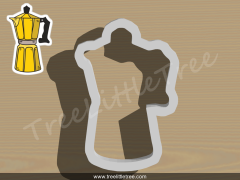 French Press Coffee Maker Cookie Cutter