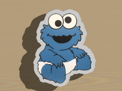 Baby Cookie Monster Cookie Cutter