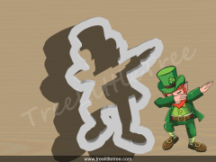 Dabbing Leprechaun Cookie Cutter