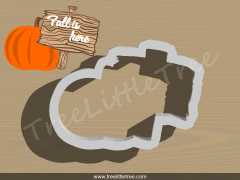 Pumpkin Banner Cookie Cutter.