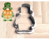 St Patrick Gnome1 Cookie Cutter. St Patrick's Day Cookie Cutter. Gnome Cookie Cutter