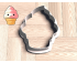 Soft Serve Ice Cream Cookie Cutter. Summer Cookie Cutter