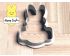 Bunny Beep Plaque Cookie Cutter. Easter Cookie Cutter. 