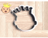 Baby With Crown Cookie Cutter. Baby Shower Cookie Cutter