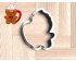 Gingerbread Man Mug With Whip Cookie Cutter. Christmas Cookie Cutter. Winter Cookie Cutter