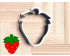 Cute Strawberry Cookie Cutter. Fruit Cookie Cutter. Berry Sweet One Birthday Cookie Cutter 