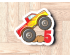 Monster Truck Number 5 Cookie Cutter. Truck Theme Cookie Cutter. Birthday Cookie Cutter