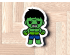Hulk Baby Cookie Cutter. Super Hero Cookie Cutter