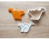 Halloween Cat Cookie Cutter and Stamp Set. Halloween Cookie Cutter