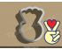Peace and Love Cookie Cutter. Valentine's day Cookie Cutter