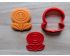 Fire Flower Cookie Cutter and Stamp Set. Super Mario Cookie Cutter