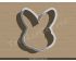 Bunny Head Cookie Cutter. Easter Cookie Cutter
