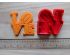Love Cookie Cutter and Stamp Set. Valentine's day Cookie Cutter