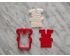 Santa In Chimney Cookie Cutter and Stamp Set. Christmas Cookie Cutter