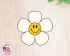 Smiley Daisy Cookie Cutter. Flower Cookie Cutter. Summer Cookie Cutter