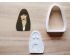Personalized Portrait Cookie Cutter and Stamp Set
