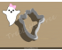 Boo with Bow Cookie Cutter. Halloween Cookie Cutter. 