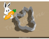 Bunny with Carrot Plaque Cookie Cutter. Easter Cookie Cutter