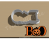 Boo Style 1 Cookie Cutter. Halloween Cookie Cutter. 