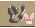 Floral Bunny Cookie Cutter. Easter Cookie Cutter