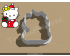 Christmas Hello Kitty Style 1 Cookie Cutter. Christmas Cookie Cutter.  Cartoon Cookie Cutter