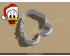 Christmas Donald Duck Head Cookie Cutter. Christmas Cookie Cutter.  Cartoon Cookie Cutter