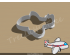 Airplane Style 1 Cookie Cutter. Car Cookie Cutter