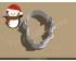 Penguin with Candy Cane Cookie Cutter. Christmas Cookie Cutter.  Animal Cookie Cutter