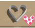 Cute Heart Style 2 Cookie Cutter. Valentine's day Cookie Cutter