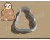 Sitting Sloth Cookie Cutter. Animal Cookie Cutter