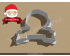 Santa Claus Banner Cookie Cutter. Christmas Cookie Cutter