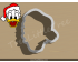 Christmas Donald Duck Head Cookie Cutter. Christmas Cookie Cutter.  Cartoon Cookie Cutter