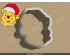 Christmas Winnie the Pooh Head Cookie Cutter. Christmas Cookie Cutter.  Cartoon Cookie Cutter