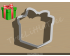 Gift Box Style 1 Cookie Cutter. Christmas Cookie Cutter. Holiday Cookie Cutter