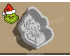 Christmas Grinch Cookie Cutter and Stamp Set. Christmas Cookie Cutter