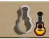 Guitar Cookie Cutter. Musical Instruments cookie cutter