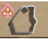 Gingerbread House Style 1 Cookie Cutter. Christmas Cookie Cutter