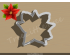 Christmas Poinsettia Style 3 Cookie Cutter. Christmas Cookie Cutter. 