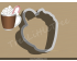 Hot Cocoa Style 2 Cookie Cutter. Hot Chocolate Cookie Cutter.Food Cookie Cutter. Christmas Cookie Cutter
