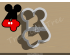 Mickey Number Four Cookie Cutter. Number Cookie Cutter