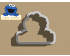 Cookie Monster with Sign Cookie Cutter. Cartoon Cookie Cutter. Sesame Street Cookie Cutter